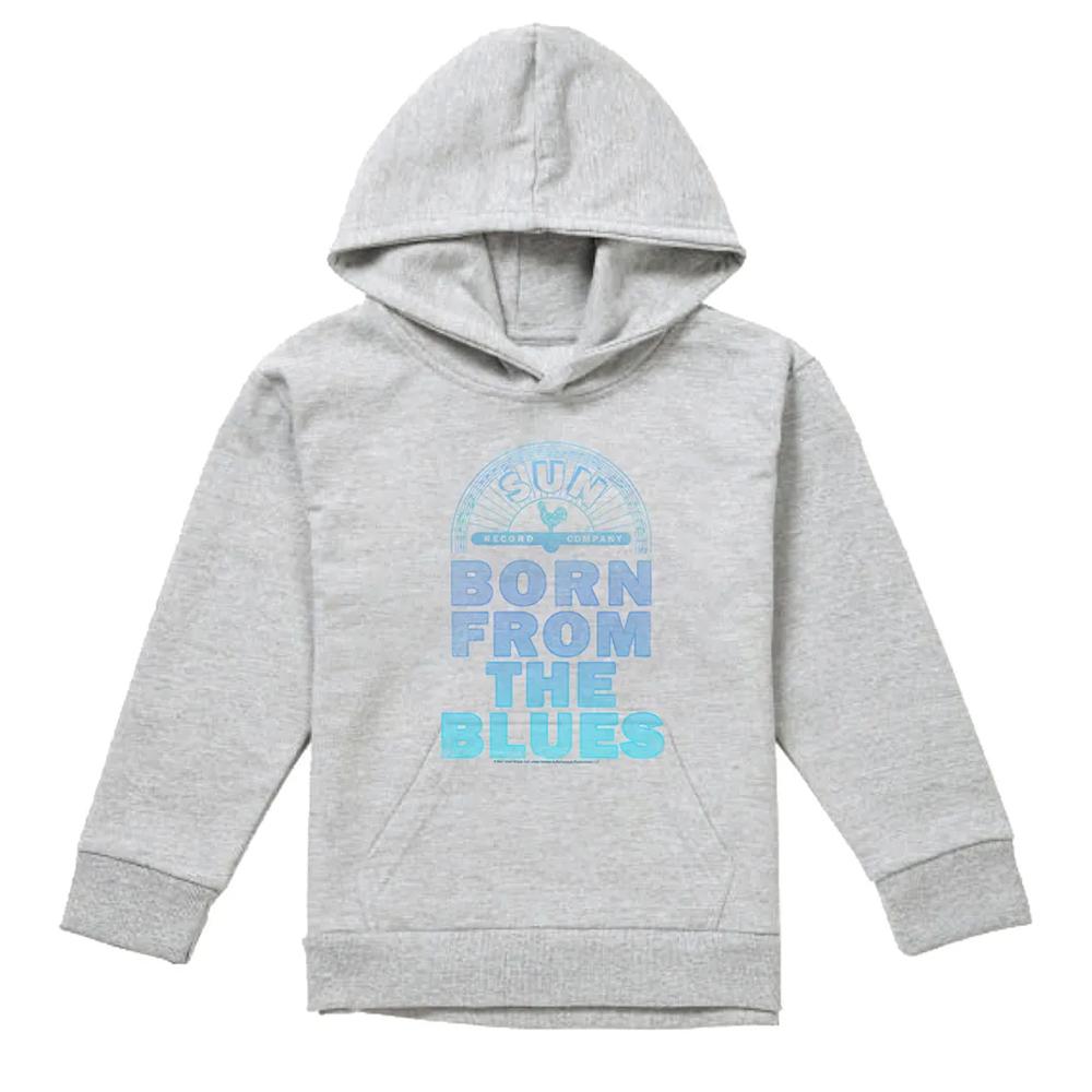 Sun Records Childrens/Kids Born From The Blues Heather Hoodie