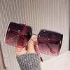 Oversized Square Sunglasses Women Luxury Brand Fashion Large Frame Sun Glasse