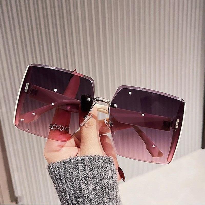 Oversized Square Sunglasses Women Luxury Brand Fashion Large Frame Sun Glasse