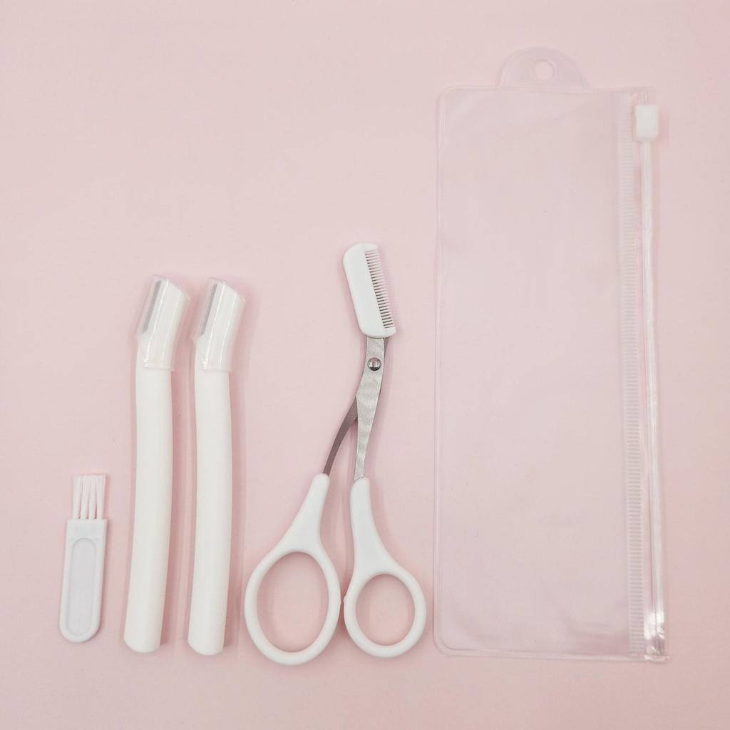 Portable Eyebrow Razor for Women with Protective Cover - Gentle Stainless Steel Blade
