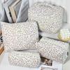 Vintage Large Capacity Cosmetic Bag Portable Travel Storage Bag Handheld Makeup Pouch for Toiletries Cosmetics Organizer Outdoor Daily Use