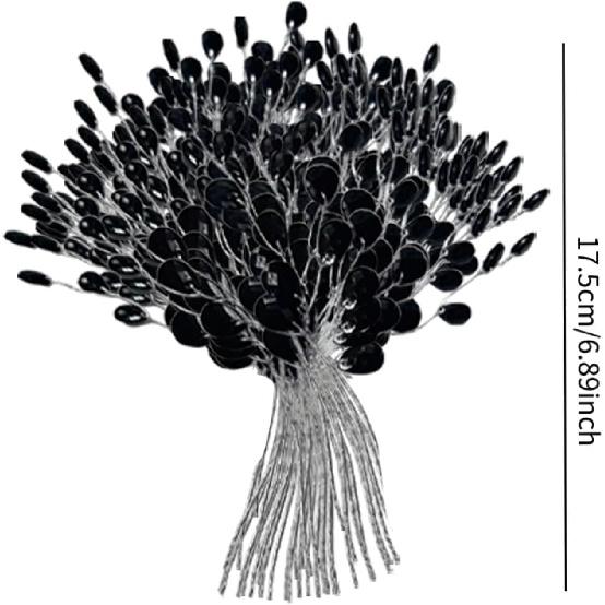 30pcs Water Drops Artificial Flower Picks Acrylic Flower Branches Simulation Drop Flower Picks Fake Plant Ornaments for Wedding Anniversary Party