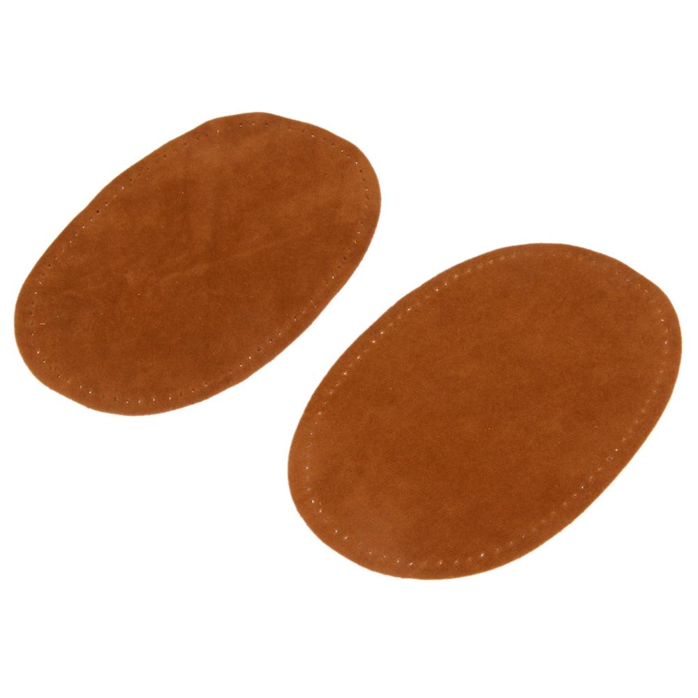 4 pièces Oval Daim Cuir de Vache Coude Genou Patch Velours Thermocollant Patches pour Réparation Pull Vêtement Sac Jean Vêtement Accessoires de Couture