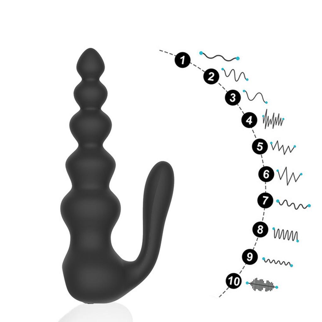 Anal Vibrator for Men Vibrating Penis Ring Delay Anal Sex Toys Male Anal Butt Plug Vibrator Sex Toys