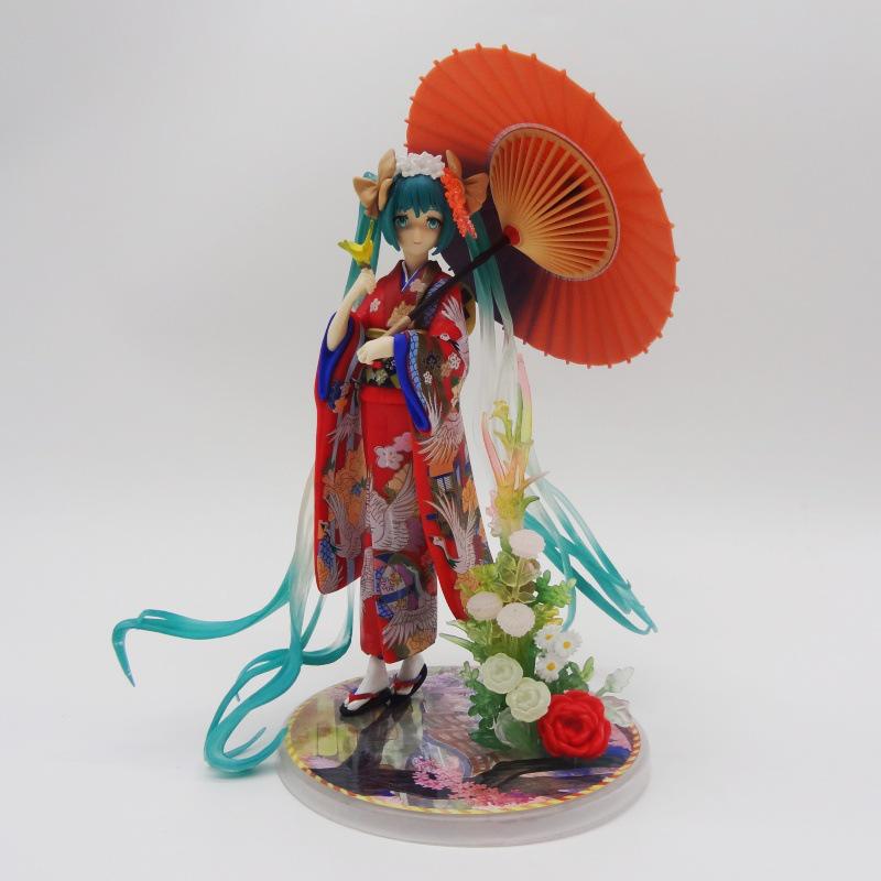 Anime Fujiwara Hatsune Miku Hanairoi Kimono Figure Model