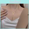 Trendy Alloy Long Tassel Necklace With V Shape Pendant For Fashionable Women