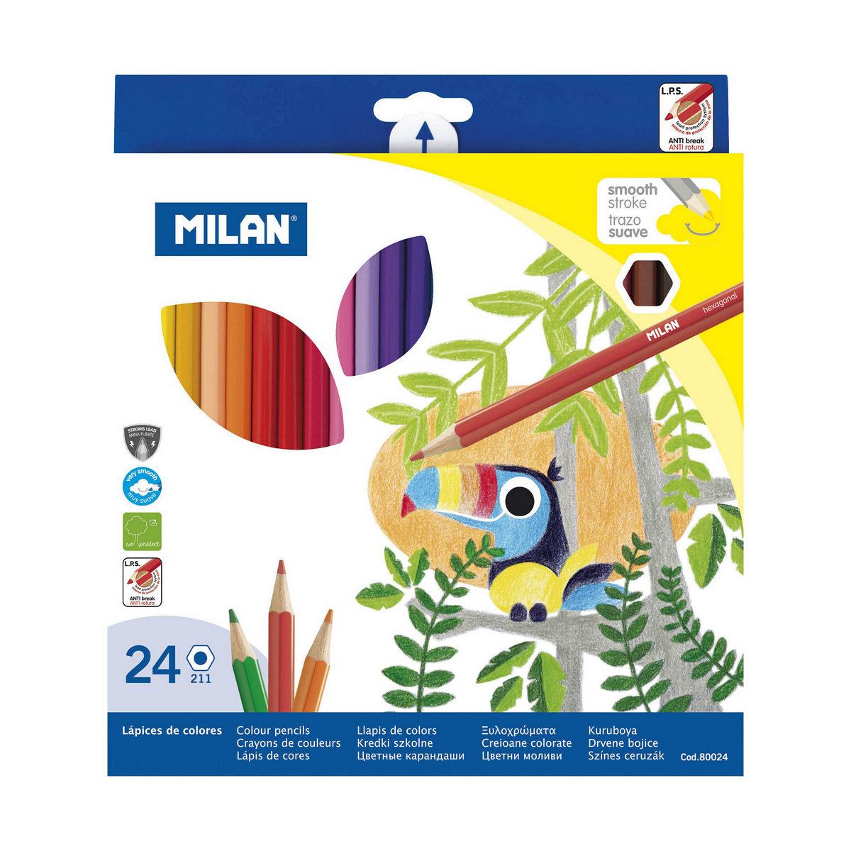 

Milan Pencils 24 Pieces Multicolor TU прозрачный