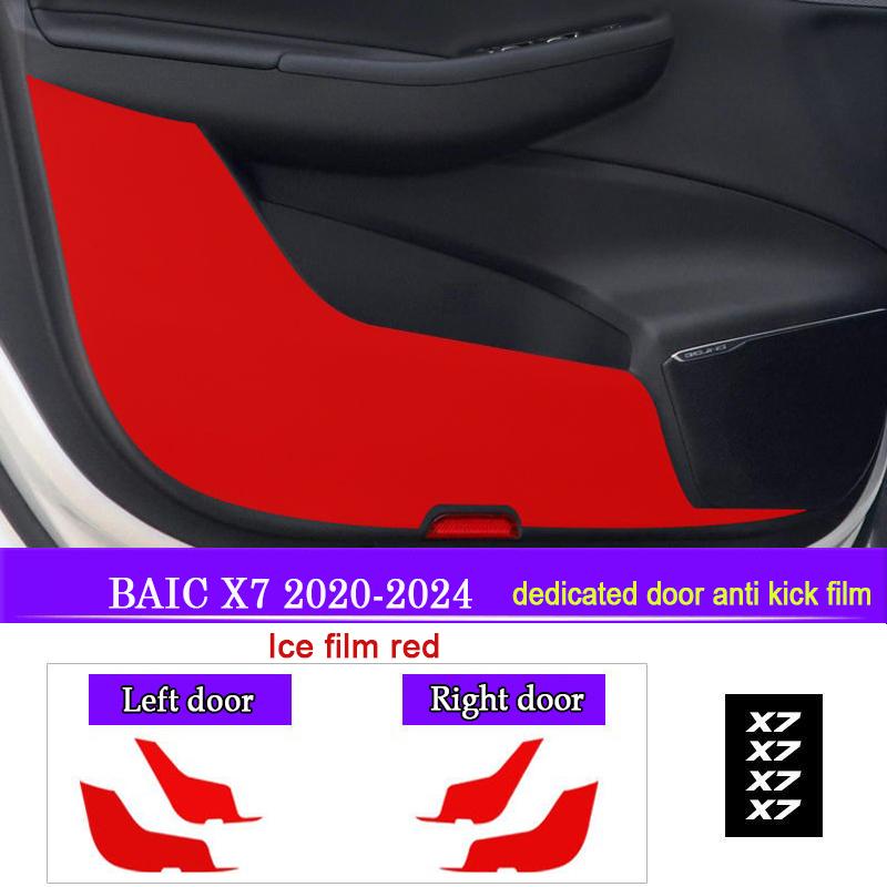 Car Door Anti Kick Pad Protection for BAIC X7 2020 2026 2026 2026 Auto Anti-Dirty Anti-Collision Interior Stickers Accessories