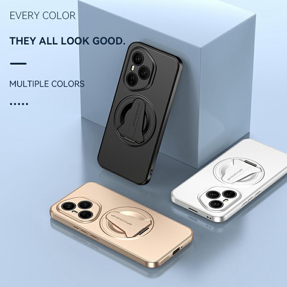 For Honor 400 Pro 5G (Global) Case Compatible with MagSafe Hidden Kickstand Skin-Feel Matte PC TPU Phone Back Cover