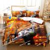 Anime Toji no Miko Kanami Etou Bedding Set Printed Bed Set Duvet Cover Sheet Pillowcase Soft Quilt Cover Full Queen King Size