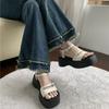 2026 Summer Gladiator Platform Women Sandals Fashion Elegant Open Toe Shoes Ladies Outdoor Dress Platform Flats Sandalias