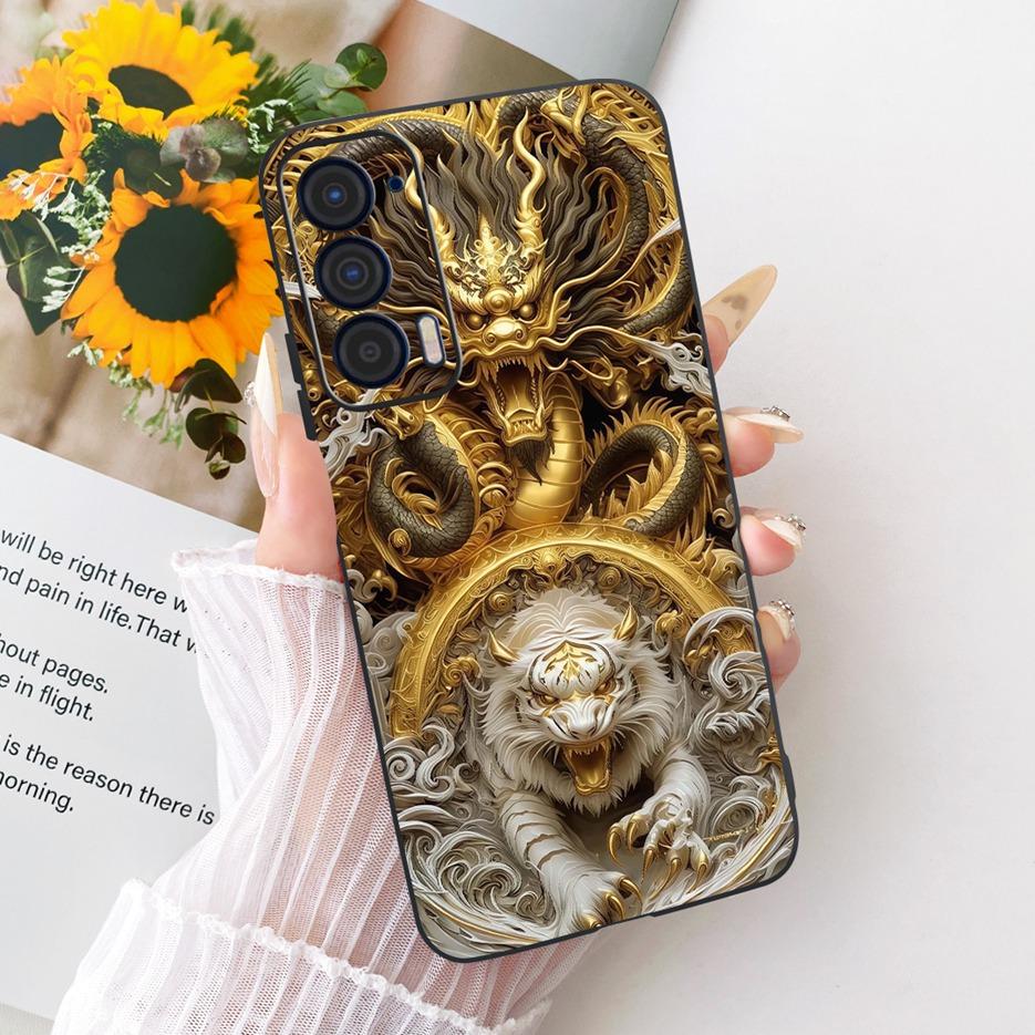 For Motorola Edge 2021 Case XT2141-1 Luxury Butterfly Tree Painted Cover Soft Silicone Case For Motorola Edge 2021 Edge2021 Bags