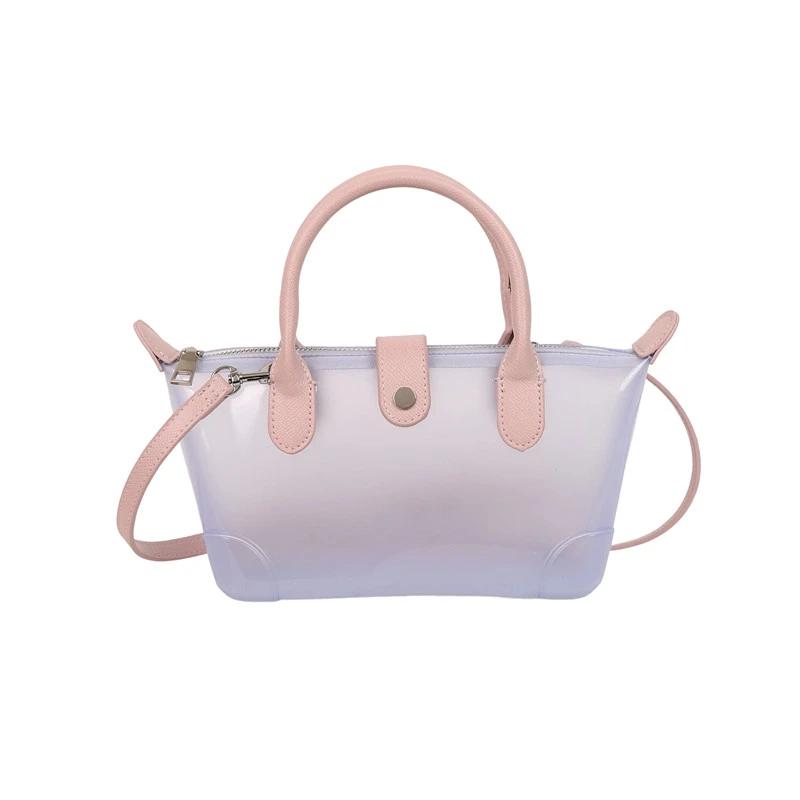 Fashion Candy Semi-transparent Women's Shoulder Bags Summer Hot Sale Advanced Sense Versatile Large Capacity Crossbody Bag