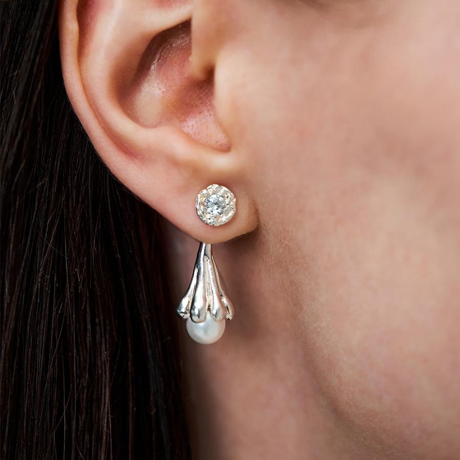 Liersi Velvet Pearl Natural Stone Earrings