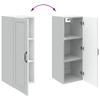 Wall Mounted Cabinet White 33 x 34.5 x 90 cm Engineered Wood
