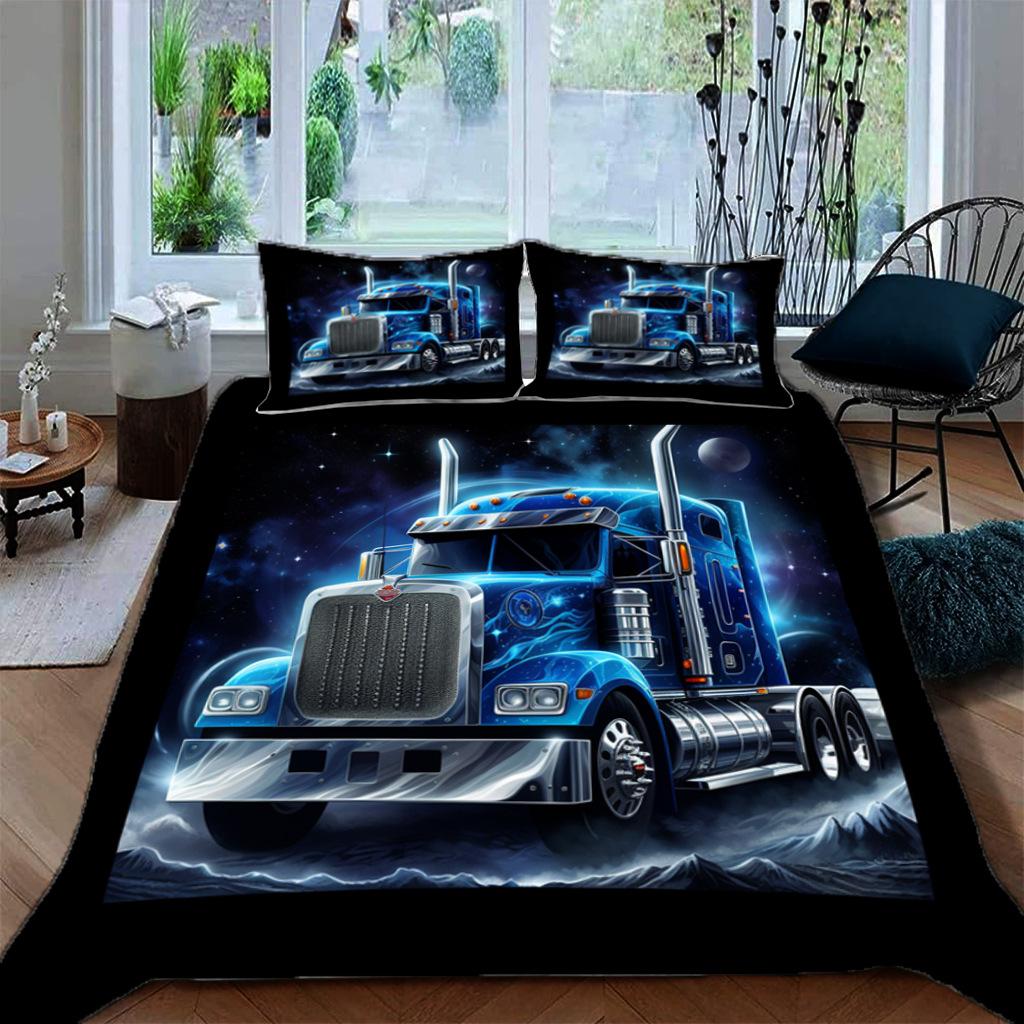 Transformers Sci-Fi Printed Bed Three-Piece Set, Bedding, Digital Printed Bedding