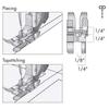 3pcs 1/4 Inch Quilting Patchwork Presser Foot, Stitch In Ditch Foot and Non-Stick Zigzag Foot For Brother Singer Sewing