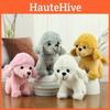 Charming Poodle Plush Toy Mini Dog Keychain Adorable Puppy Doll Machine Grab Plush