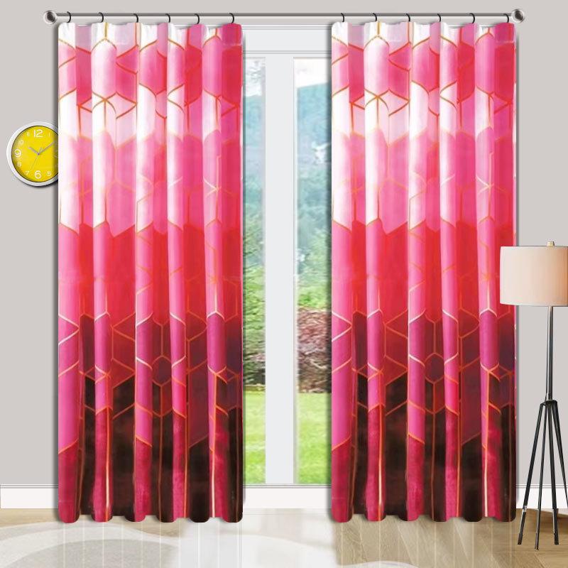 

1pcs Luxury Printed Blackout Curtains High-End Home Decor Curtains No Drill Design Shade Cloth for Bedroom Living Room 120x210cm