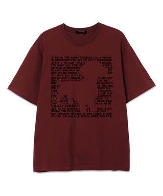 Ujeu Dog Be Dug Oversized Short-Sleeve T-Shirt (Ds006) Wine