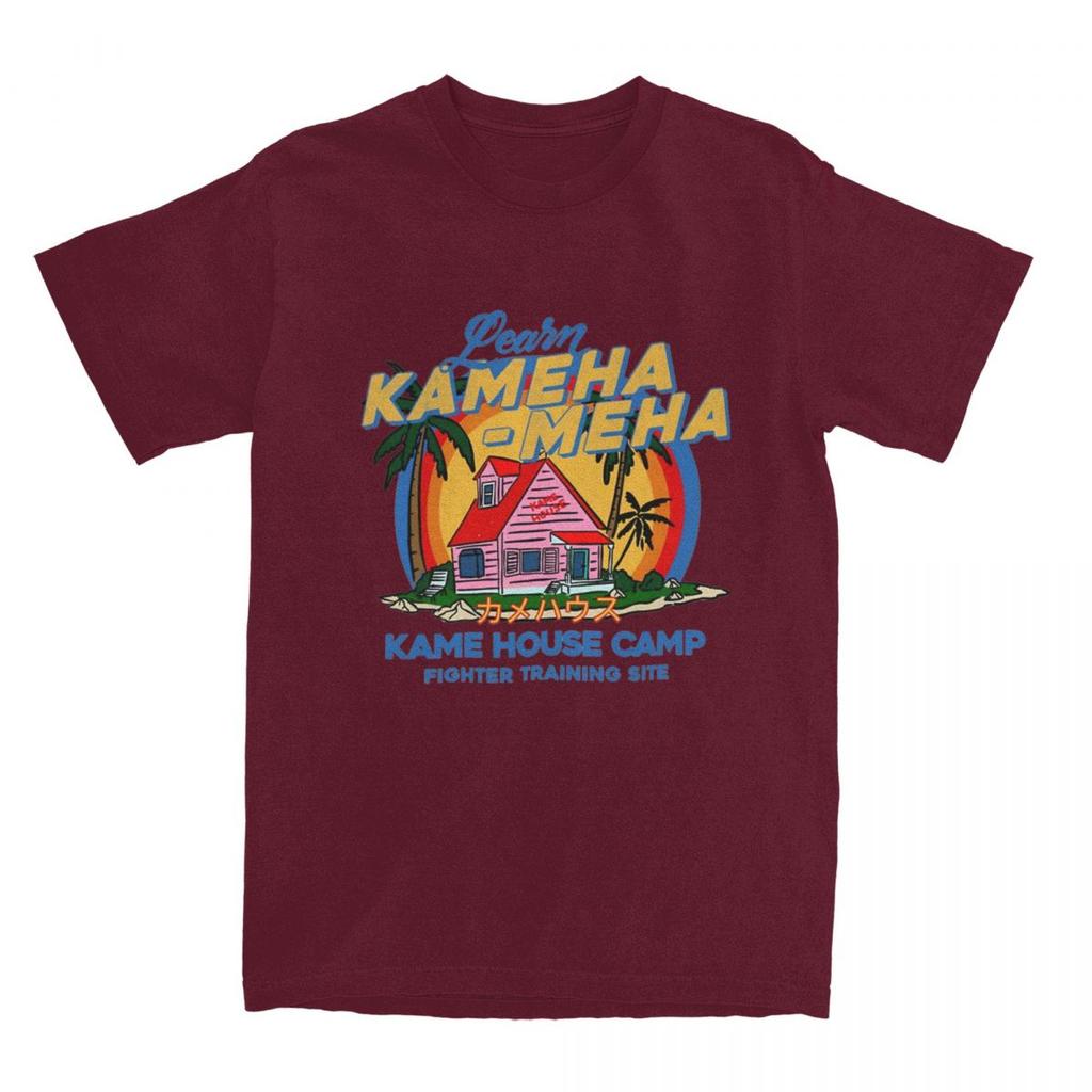 Casual Kame House Beach Camp Turtle Island Anime T-Shirts for Men Women Cotton Tee Shirt Big Size Clothing