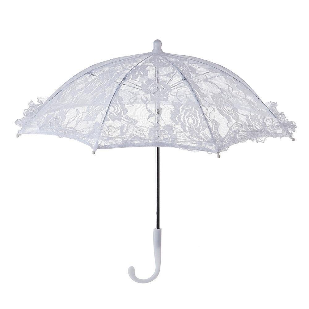 Мини Свадебный Зонт Лолита Сетчатый Цветок Свадебные Украшения Реквизит Свадебная Вечеринка Принадлежности 42cm StyleB