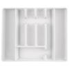 White Expandable Cutlery Tray 27.5-44cm