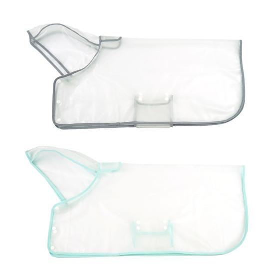 Průhledný psí pláštěnka Vodotěsné pončo pro mazlíčky Pláštěnka s kapucí s otvorem na vodítko pro štěňata Malé až velké psy