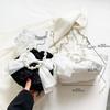 Lapimou Drawstring Shoulder Bag, Women's, Party, Pearl Pouch, Yukata, Small, Stylish, Cute, Trendy, Perfect for Coming-of-Age Ceremonies, Dresses,