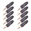 Mini Jack 3.5mm 3 Poles Plug Aluminum Shell Stereo 3.5mm Plug Wire Connector