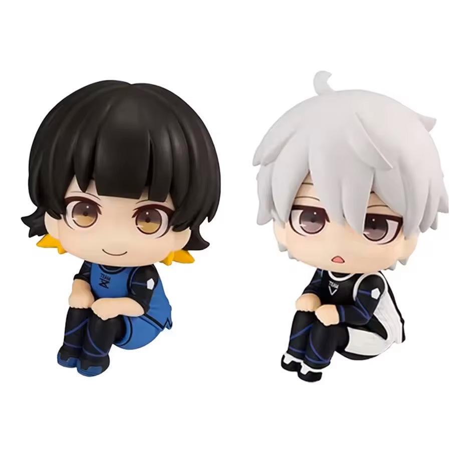 10cm Blue Lock Anime Figure Look Up Isagi Yoichi/Nagi Seishiro Action Figure Bachira Meguru Figurine Collection Model Dolls Toys