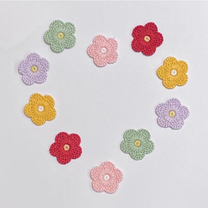Weaving Small Flower Hair Loops Lace Hair Accessories Korean Clothing Brooches DIY