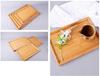 Ansimple Bamboo Tray, Tea and Cafe Tray, Small, Medium, and Large Sizes Available, Square, Tabletop, Japanese Style, Simple, Natural (41 X 29 X 2.4