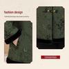 Chinese Winter Deer Velvet Coat with Fur Collar for Middle-Aged & Elderly Women