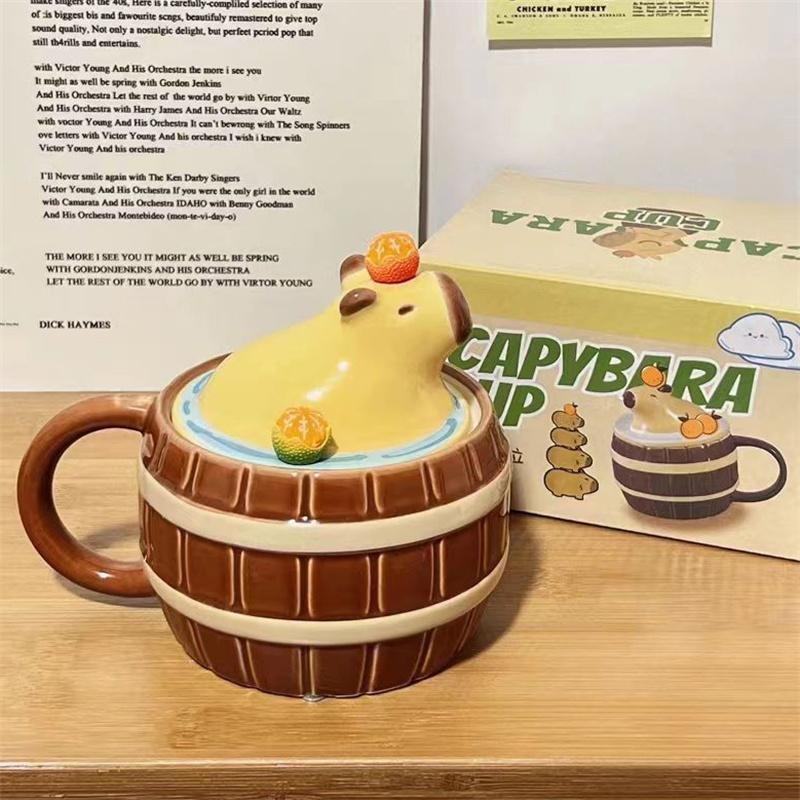 Capybara Mugs Capybara Water Bucket Shape Cups Creative Cartoon Multi-purpose Mugs Coffee Mugs For Kids Birthday Christmas Gift