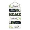 Bless This Home Wall Art Wooden Wall Hanging for Living Room | Quotes Decor | Wall Art For Hall| Hanging Graffiti