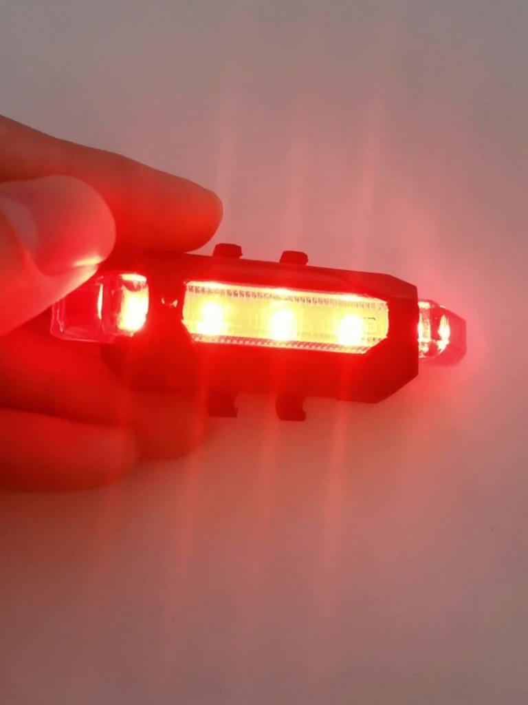 USB Rechargeable LED Bike Tail Light - 4 Flashing Modes For Safety And Visibility - Mountain And Road Bicycle Taillight For Riding And Cycling