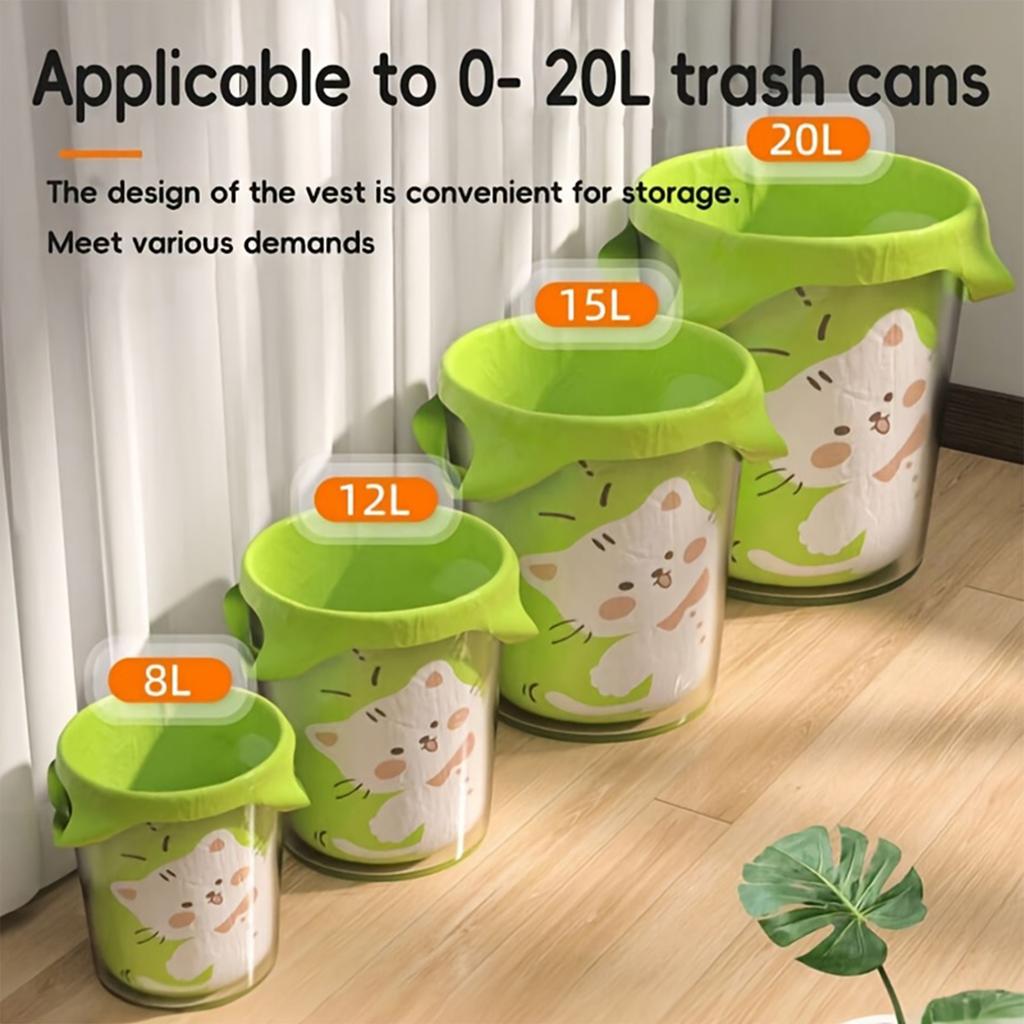 Home Use Print Bags with Handles, Creative Garbage Bags for Kitchen and