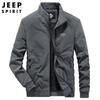JEEP SPIRIT Men's Casual Stand Collar Jacket