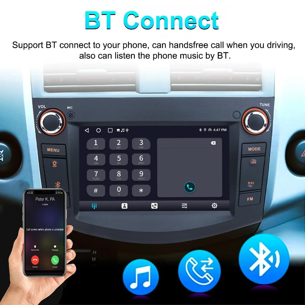 7-Zoll-geeignet für Toyota RAV4 Android Radio Multimedia Player WIFI Carplay SWC DVR GPS Rückfahrfunktion