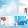 120x80cm PVC Temporary Broken Window Cover Pre-Cut Repair Film Clear Waterproof Temporary Broken Car Window Cover With Tape