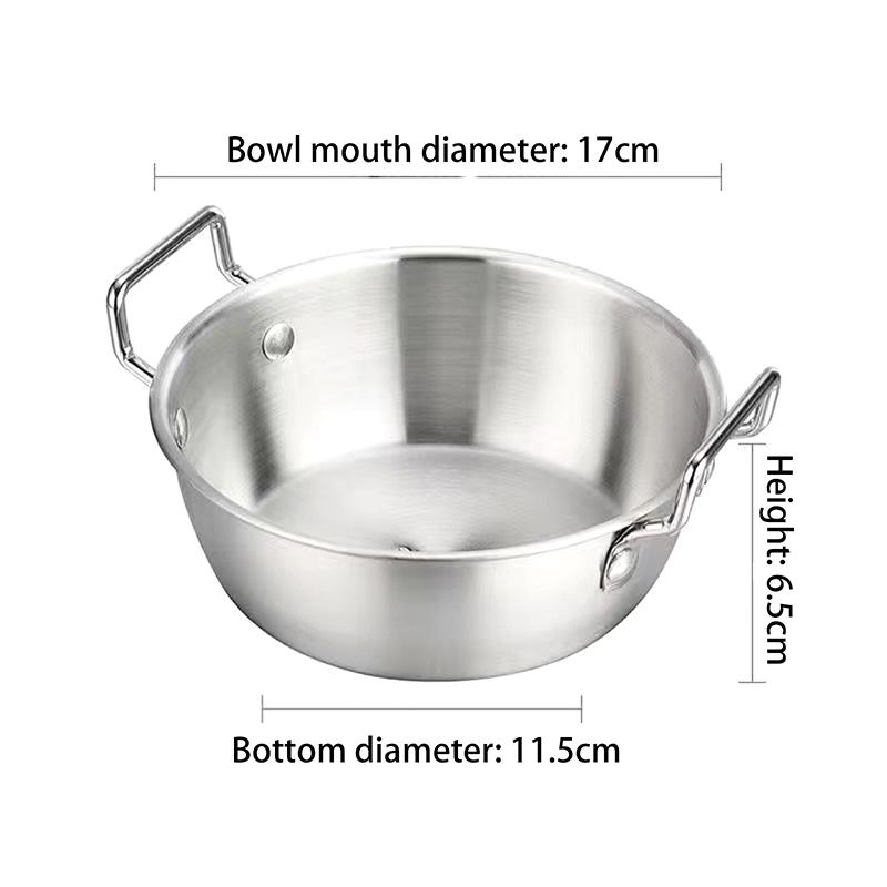 Multi-Use Stainless Steel Kitchen Cookware, Seafood Rice Pot, Paella Pan, Picnic Snack Plates.
