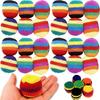 1/3/6/12Pcs Geometric Pattern Foot Bag Crochet Balls Durable Crochet Kick Sack  Children