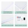 1 Set 16" X 12" Wall Mounted Whiteboard Small Double-Sided Graffiti Drawing Board With 3 Markers & 4 Magnets Dry Erase Board