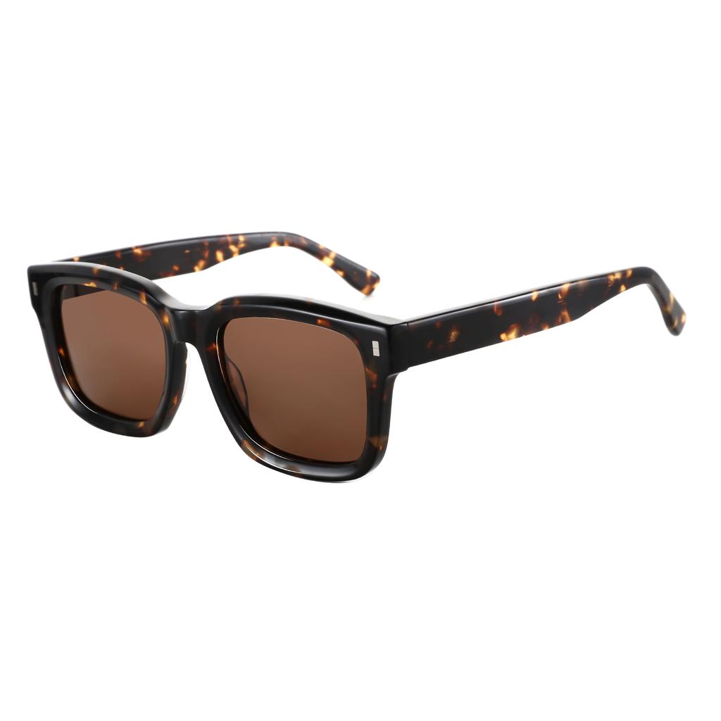 ZENOTTIC 2026 Trend Square Polarized Sunglasses Handmade Acetate Sun Glasses Fashion Patchwork Shades ZS6240