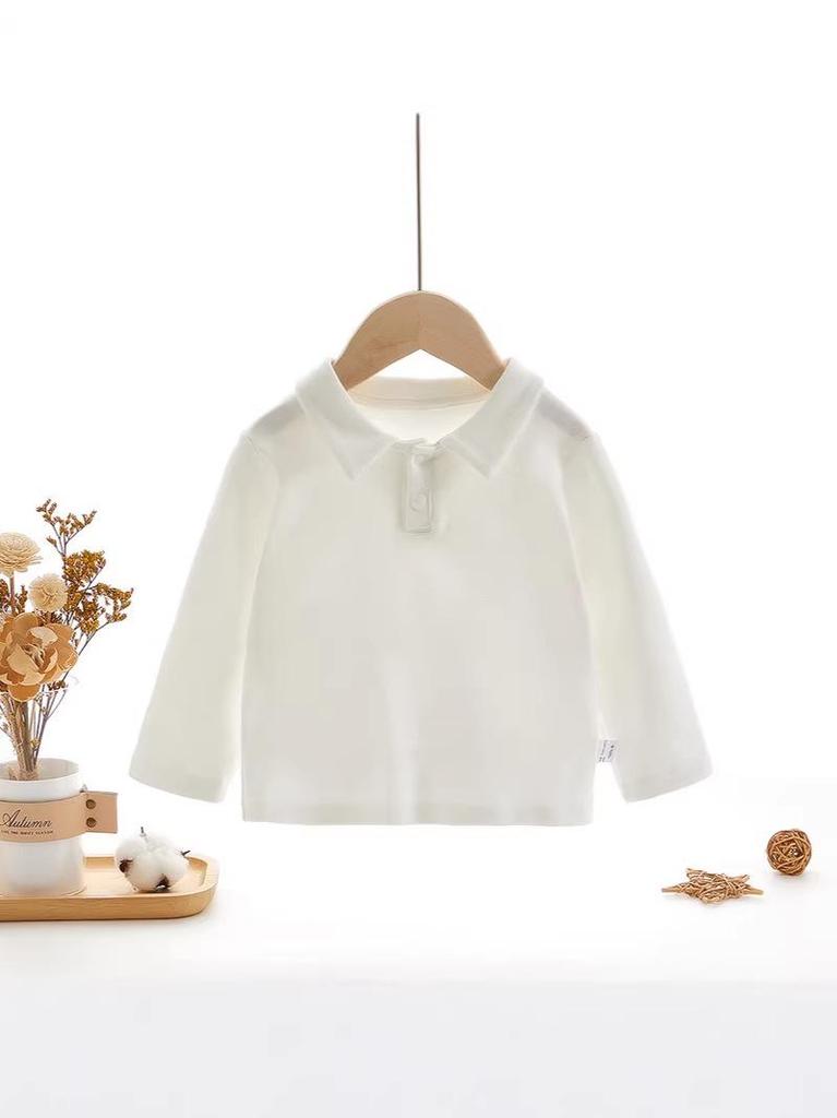 Spring & Autumn Baby Lapel Top: Versatile Base Layer for Boys & Girls