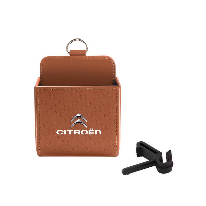 Citroen-wwwn-Car Phone Holder Air Vent Hanging Mini Storage Box For Citroen Celysee C6 C3 C5 C1 Aircross Picasso Cactus Berlingo Saxo Grand anm123