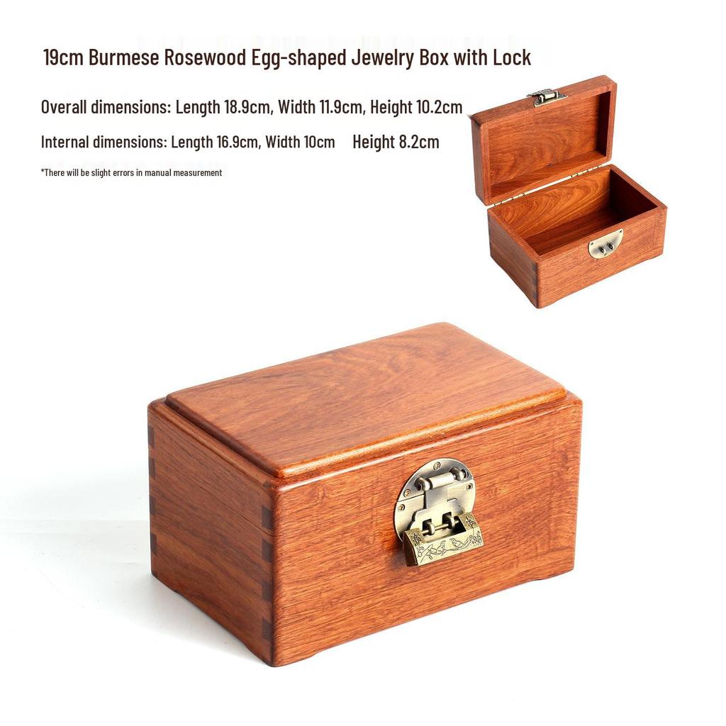 Burmese Rosewood Jewelry Box: Solid Wood Accessory Storage In Various Styles - Chinese Style Wedding Collection