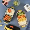 Stainless Steel Portable Insulated Lunch Box 2 Layer Food Snacks Box Food Storage Container  Worker