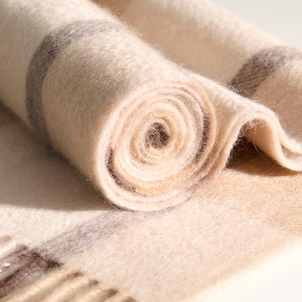 Winter 100% Cashmere Scarf Women Tassels Warmer Shawls And Wraps Echarpe Pashmina Ladies Camel Plaid Scarves